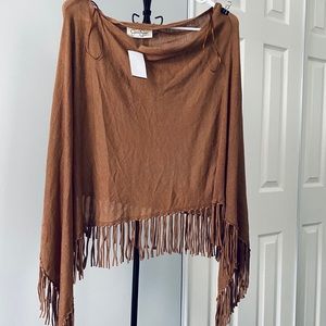 Jessica Simpson Boho Maternity Poncho Scarf Wrap